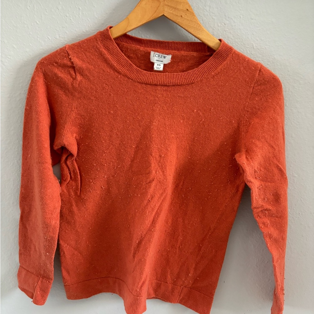 Jcrew orange sweater